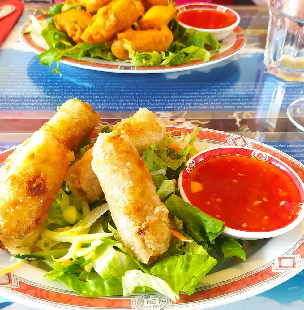 Nems de Poulet Et Beignets de Légumes